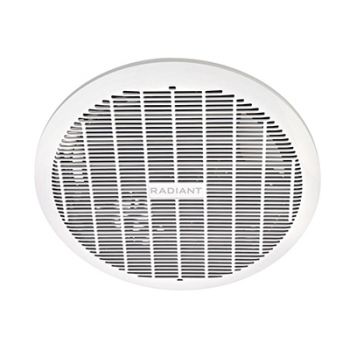 Radiant RF12 Bathroom Extractor Round Ceiling Fan 350mm White 40w Motor 300mm Cut-out