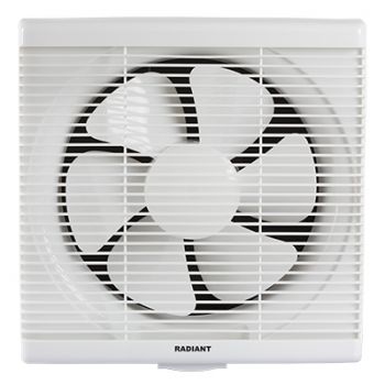 Radiant RF14 Bathroom Extractor Square Wall/Louvre Fan White 36w Motor