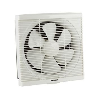 Radiant RF15 Bathroom Extractor Square Wall/Louvre Fan White 48w Motor