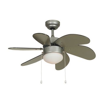 Radiant RF27SS Mikro 30 Ceiling Fan with Light 240V Remote and Receiver Satin Silver