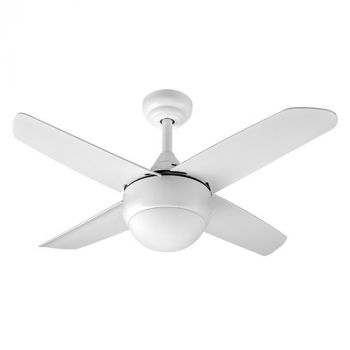 Radiant RF41W Rush Ceiling Fan 4 Blades Pull Switch Matt White Motor Power 50W