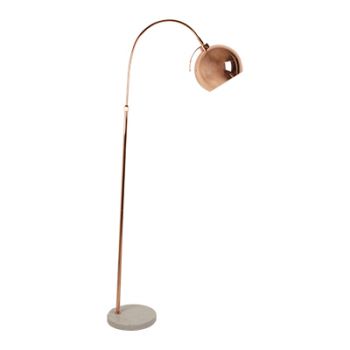 Radiant RFL19 Studio Floor Light 1xE27 Copper with Marble base