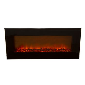 Radiant RHE6C Fireplace Decorative Flat Glass Indoor with Coal 1800W 230V Black