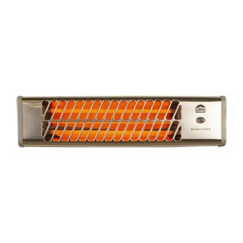 Radiant RHE8 Bathroom Heater 2X600W Quartz Silver