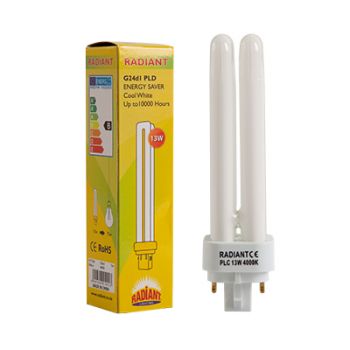 Radiant RLC121 Fluorescent cfl - 13W G24q1 4pin Cool White