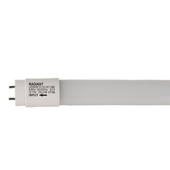 Radiant RLL058 LED 13-17W T8 COLOUR TUBE YELLOW