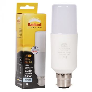 Radiant RLL131 Stick Lamp T44 Day/Night Sensor 12w LED B22 4000K