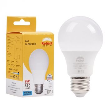 Radiant RLL204ES A60 9w LED E27 6500K