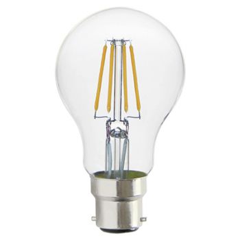 Radiant RLL265 LED 4W A60 Clear Filament B22 3000K
