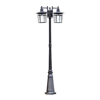 Radiant RO217 Outdoor Pole Light 2XE27 Aluminium Matt Black