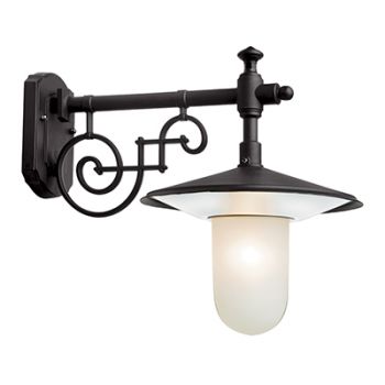 Radiant RO256 Wall Light 240V - Rhine - Outdoor Black