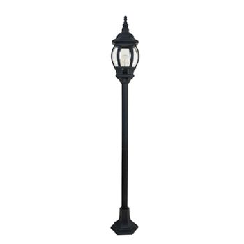 Radiant WYN-RO297B Outdoor - Pole Light 230V - 6 panel 1m - Coastal Black