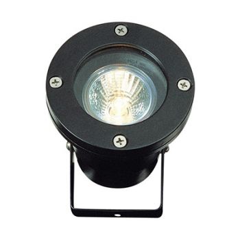Radiant RO318 Spotlight Outdoor Fibre Glass Black GU10 1x50w