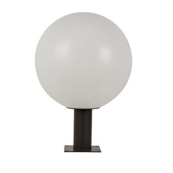 Radiant RO332B Pillar Light - Sphere 300mm - Outdoor Black