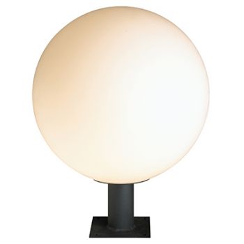 Radiant RO333B Pillar Light - Sphere 400mm - Outdoor Black