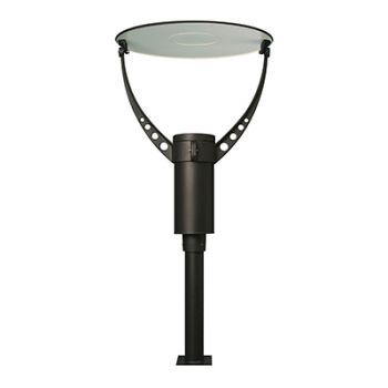 Radiant RO357 Pole Light HID - Dish (pole excluded) - Outdoor (Manufactured on Order 2-3 Weeks) Black