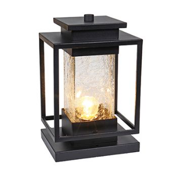 Radiant RO403 Outdoor Post Top Light E27 Sand Black