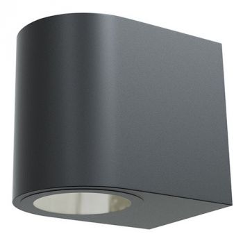 Radiant RO422 Ombra Outdoor Wall Light Round Black LED 1x7w