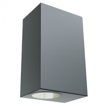 Radiant RO425 Omni Outdoor Wall Light Square Black LED 2x7w