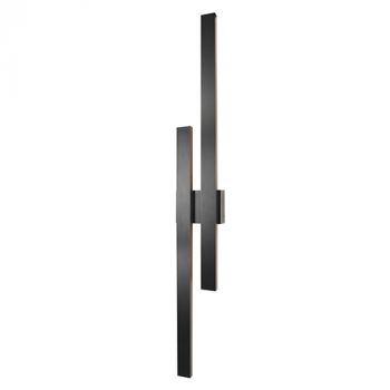 Radiant RO428 Strut Dual Outdoor Wall Light Black LED 48w