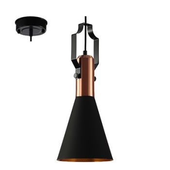 Radiant RP113 Pendant Metal 460mm - 230V E27 40W Antique Copper/Black