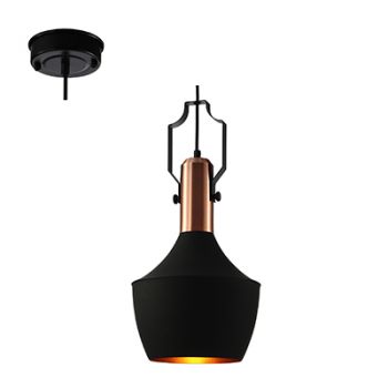 Radiant RP118 Pendant Metal 240mm Antique Copper/Black E27 1x40w