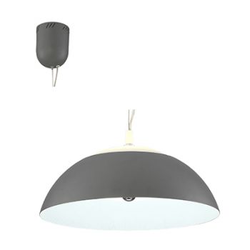 Radiant RP129GY 25W LED Pendant Lamp Aluminium 450mm White and Grey