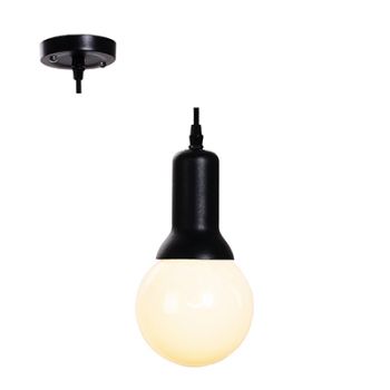 Radiant RP147 Pendant cup and cord 82mm 230V E27 Socket + 1.5M VDE cable Black