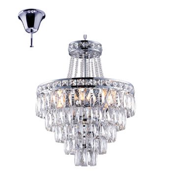 Radiant RP159 6LT Crystal Chandelier Light E14 6x40W Chrome