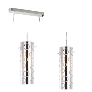 Radiant RP169 Circle Pendant E27 2X40W 230V Chrome