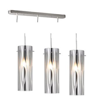 Radiant RP172 Island Pendant E27 3X40W 230V Chrome