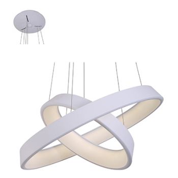 Radiant RP200 LED Pendant 20W+33W 4000K Aluminium White