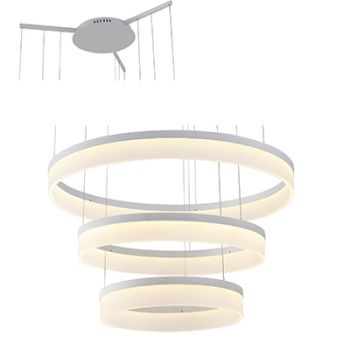 Radiant RP214W 3 Layer Pendant - 75W LED (Driver Incl)- Frame Energy Saving White