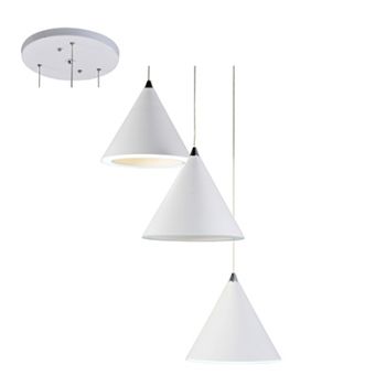 Radiant RP217 3 Light LED Pendant Light 3x15W 3000K White