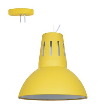 Radiant RP273, RP272, RP269, RP268, RP267 Steel Pendant 1X E27 345mm (Multiple Colours/Finishes)