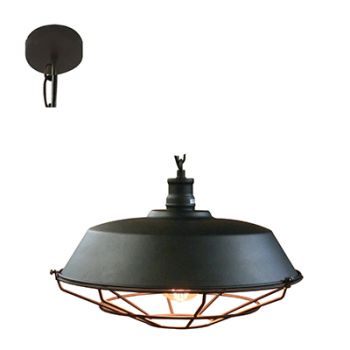 Radiant RP289 Grid Pendant 360mm Black E27 1x60w