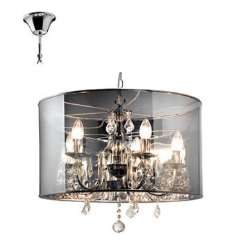 Radiant RP324 5LT Eclipse Chandelier Round Chrome E14 5x60w
