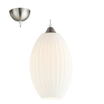 Radiant RP333 Pendant Light 1X E27 290mm Glass White
