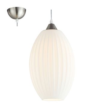 Radiant RP334 Pendant Light 1X E27 185mm Glass White