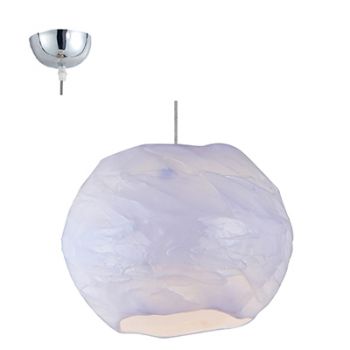 Radiant RP344 Pendant Light 415mm 1 X E27 Ch/Acrylic Chrome and White