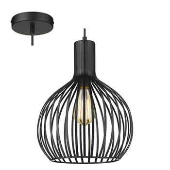 Radiant RP345 Grid Pendant Light 1 X E27 Black