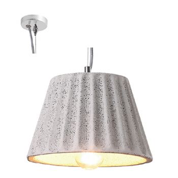 Radiant WYN-JC107-GY (RP97) E14 Concrete Pendant 1X40W 210mm Sand Grey