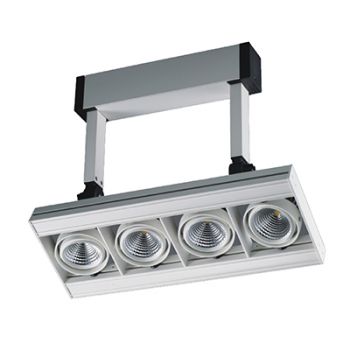 Radiant RPR278, RPR279 Spotlight 230V - Project LED 4X10W Rectangle Energy Saving (Multiple Colours/Finishes)