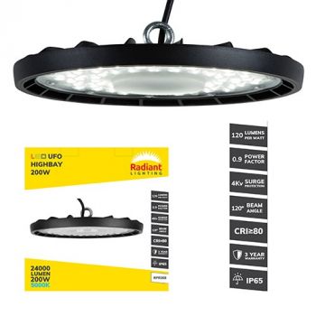 Radiant RPR368 UFO Highbay LED 200w 5000K