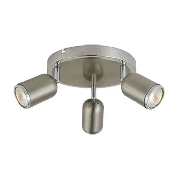 Radiant RS108, RS109 3 Light Spotlight Plate GU10 3X50W (Multiple Colours/Finishes)