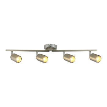 Radiant RS110 4 Light Spotlight Bar 4X50W GU10 Satin Chrome/Chrome