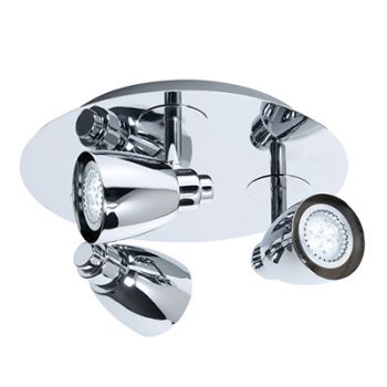 Radiant RS98CH, RS98W Spotlight 230V 3X50W - Nix plate 3-Light (Multiple Colours/Finishes)