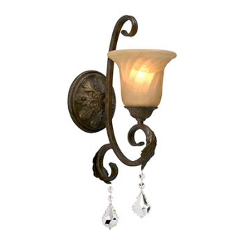 Radiant RW127 Real Wall Light 60W 230V Bronze/Amber and Clear