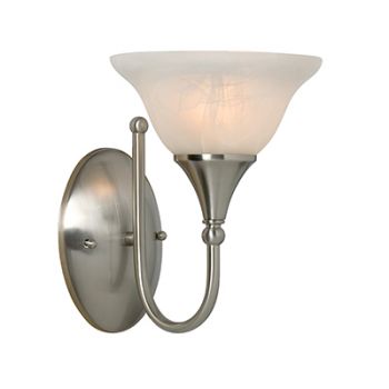 Radiant RW131 Calice Wall Light E27 230V 1X60W Satin Chrome and White