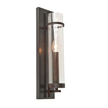 Radiant RW140 Alberto Wall Light E14 230V - 1x60W Brown and Clear